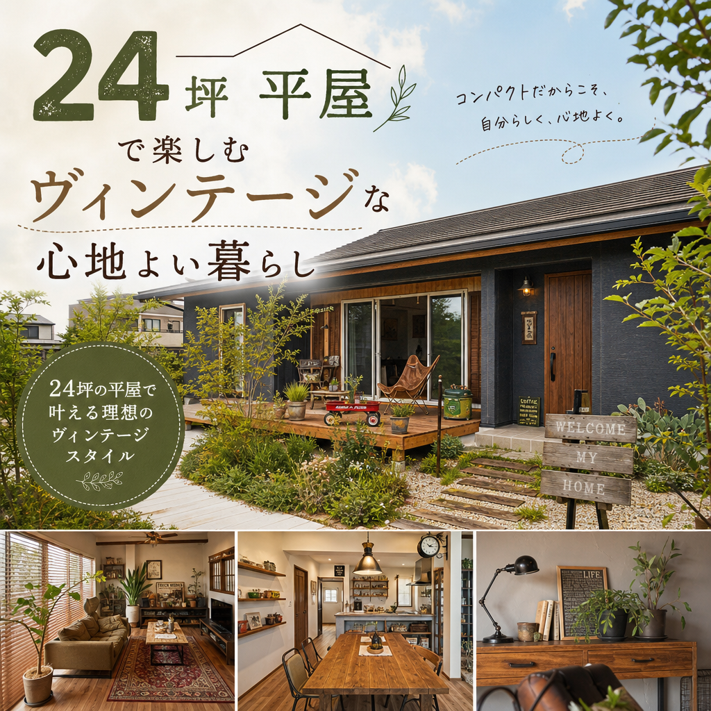24坪平屋で楽しむヴィンテージな心地よい暮らし