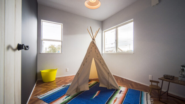 ティピが似合う子供部屋