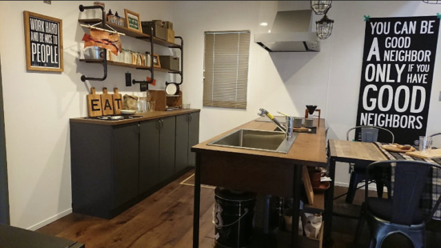 岐阜 注文住宅 自然素材 ブルックリンスタイルLDK 加藤住建施工事例